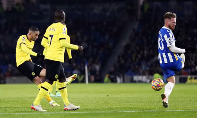 Để Brighton cầm hòa, Chelsea ngày càng hụt hơi trong cuộc đua vô địch