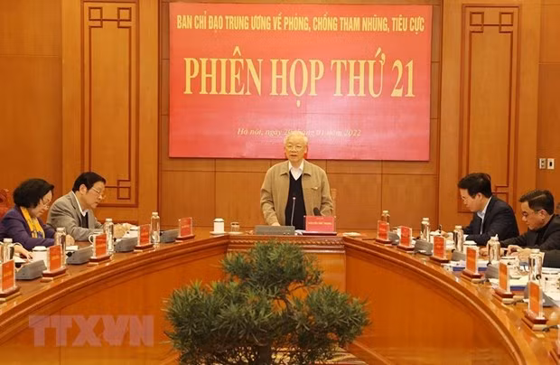 Phiên họp thứ 21 của Ban Chỉ đạo Trung ương về phòng, chống tham nhũng
