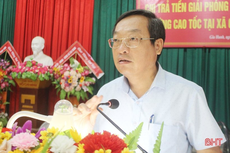 Can Lộc chi trả tiền bồi thường GPMB cao tốc Bắc - Nam