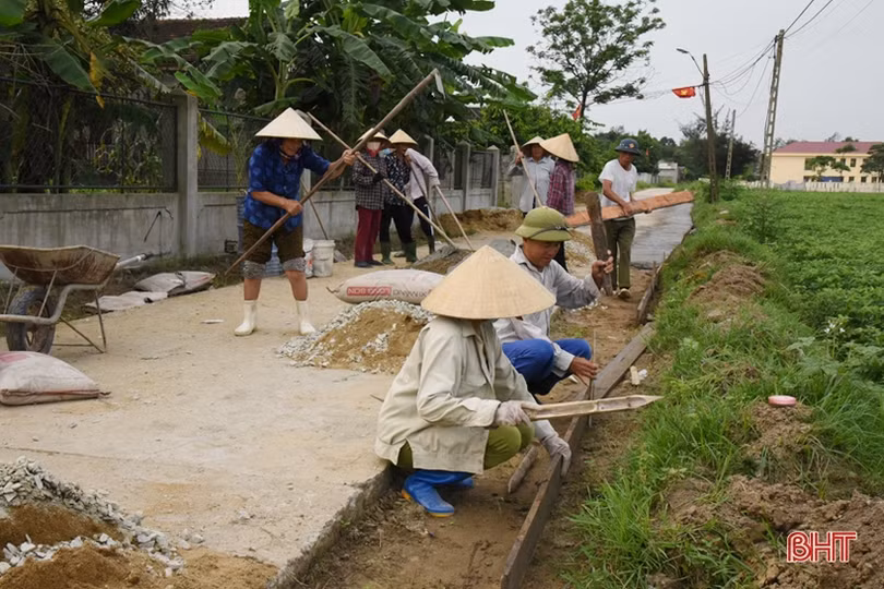 Lộc Hà huy động hơn 48 tỷ đồng nâng chất nông thôn mới