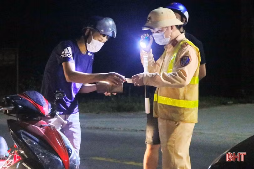 Công an huyện Kỳ Anh xử phạt vi phạm giao thông hơn 575 triệu đồng