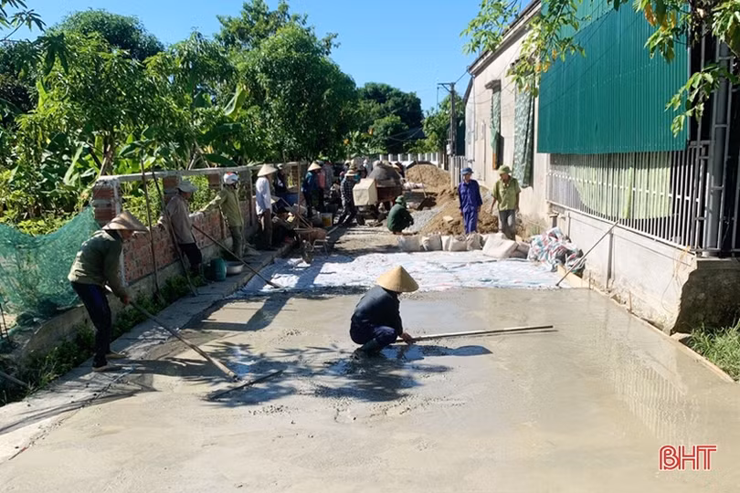 Lộc Hà huy động hơn 48 tỷ đồng nâng chất nông thôn mới