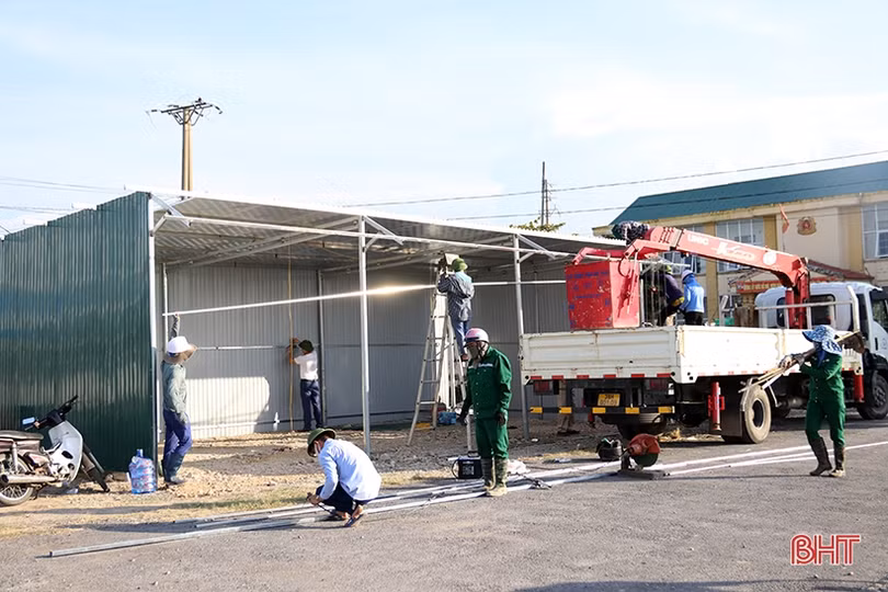 Tái thiết lập chốt kiểm soát phòng dịch tại cửa ngõ phía Bắc TX Kỳ Anh