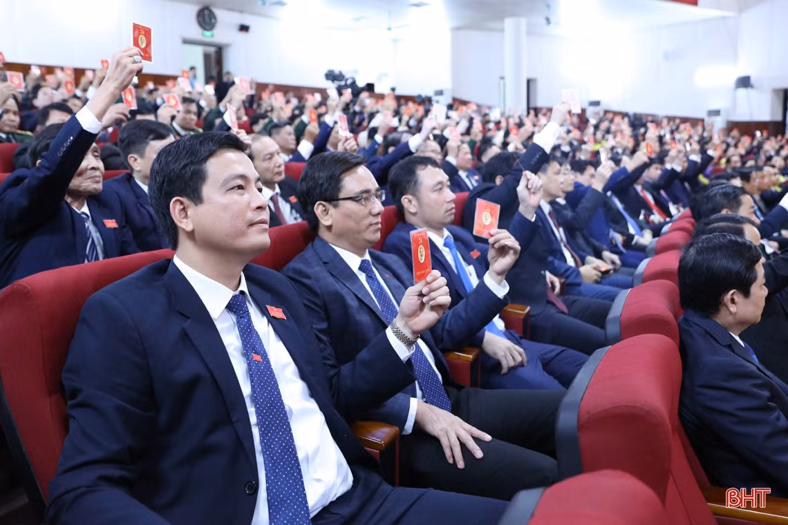 Toàn cảnh Đại hội Đảng bộ Hà Tĩnh lần thứ XIX, nhiệm kỳ 2020 - 2025