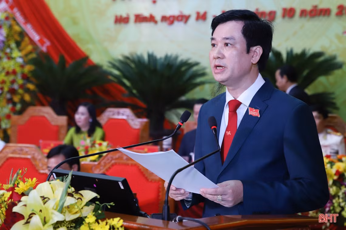 Toàn cảnh Đại hội Đảng bộ Hà Tĩnh lần thứ XIX, nhiệm kỳ 2020 - 2025