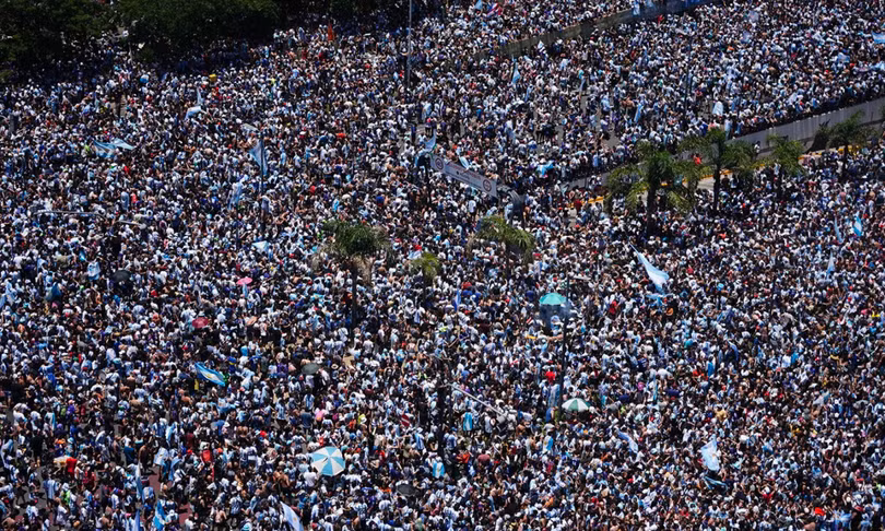 Gần năm triệu người mừng công tuyển Argentina