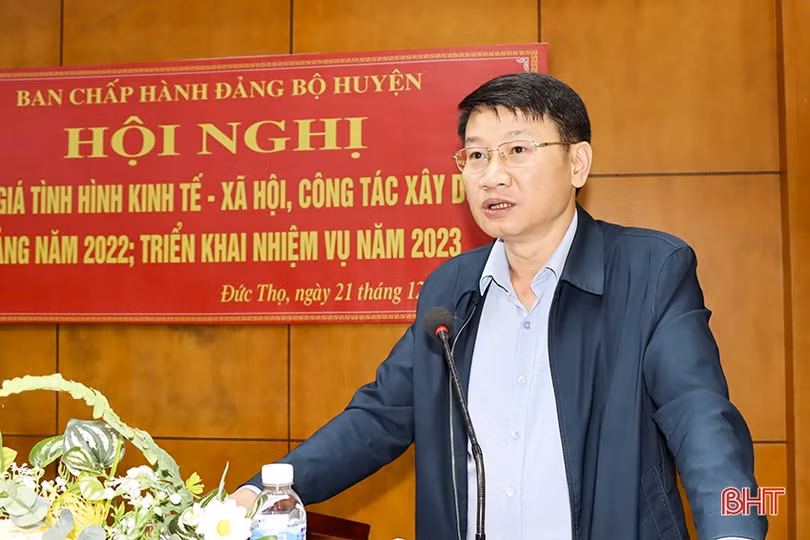 Bám sát nhiệm vụ trọng tâm, chương trình trọng điểm, các mũi đột phá trong thực hiện nhiệm vụ ở Đức Thọ