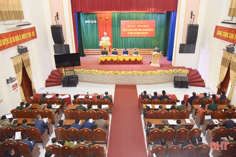 Lộc Hà cần chủ động chuẩn bị công tác diễn tập khu vực phòng thủ năm 2023