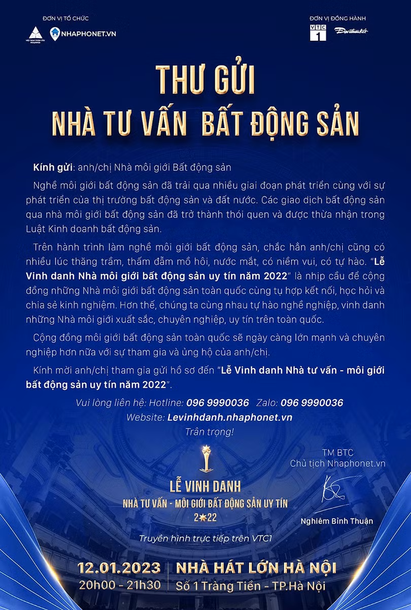 Sự kiện hoành tráng dành cho các nhà tư vấn, môi giới bất động sản uy tín 2022