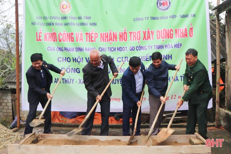Hỗ trợ 50 triệu đồng làm nhà tình nghĩa cho cựu chiến binh ở Hương Sơn