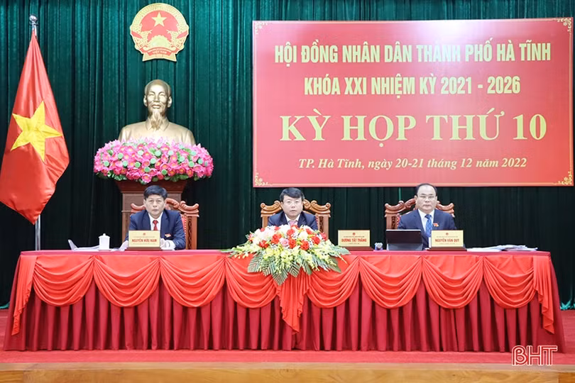 HĐND thành phố Hà Tĩnh quyết nghị nhiều nội dung liên quan đến phát triển KT-XH năm 2023
