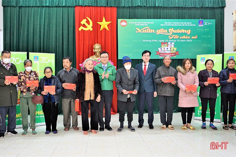 600 phần quà “Xuân yêu thương - Tết chia sẻ” đến với người nghèo Hà Tĩnh