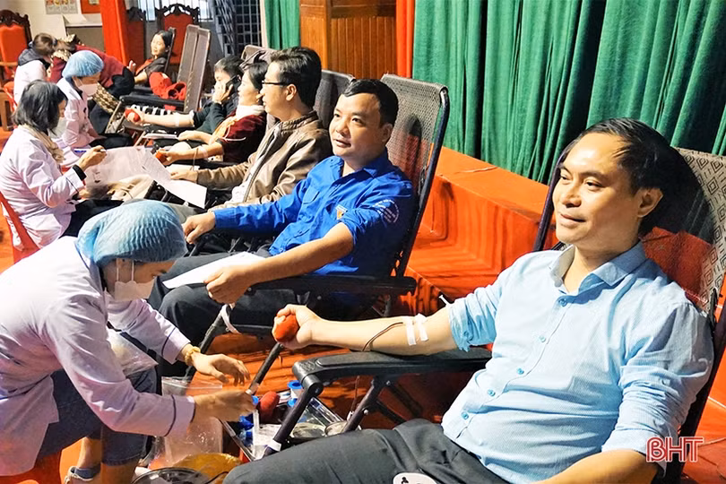 Hương Khê thu về 267 đơn vị máu từ ngày hội hiến máu tình nguyện