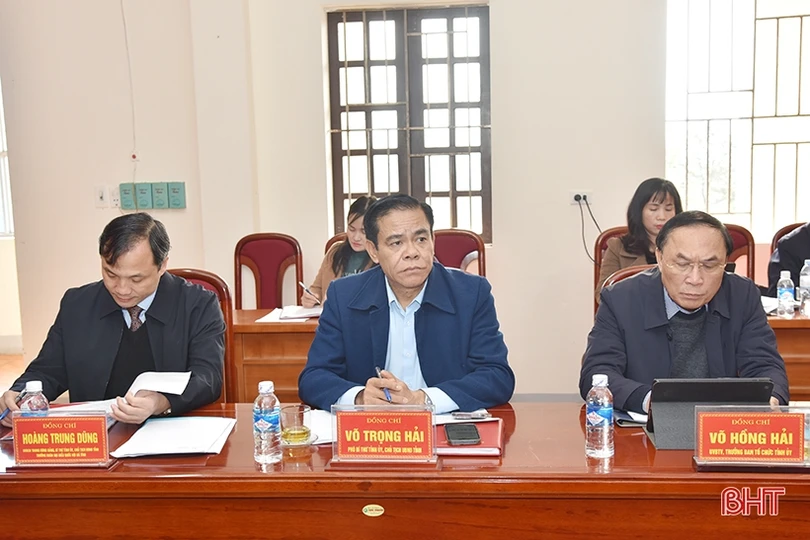 Huyện Lộc Hà kiểm điểm tập thể, cá nhân lãnh đạo, quản lý năm 2022