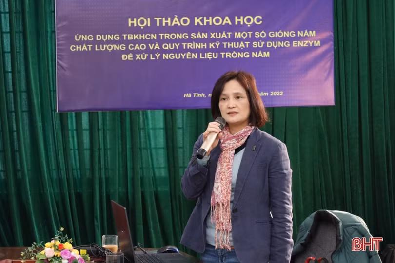 Đẩy mạnh ứng dụng enzym trong xử lý nguyên liệu trồng nấm