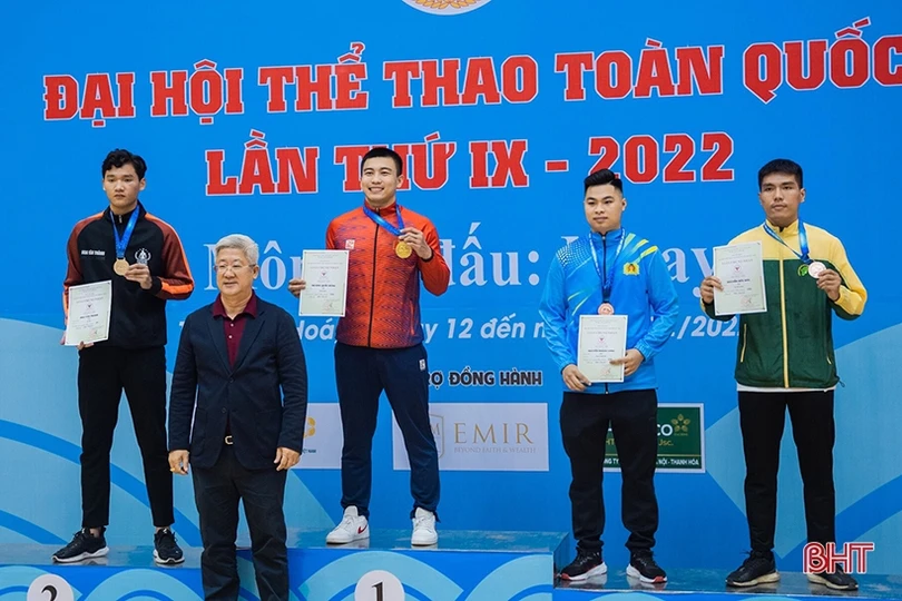 Hà Tĩnh giành 34 huy chương tại Đại hội Thể thao toàn quốc 2022