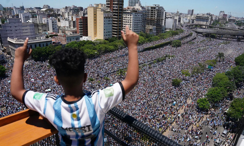 Gần năm triệu người mừng công tuyển Argentina