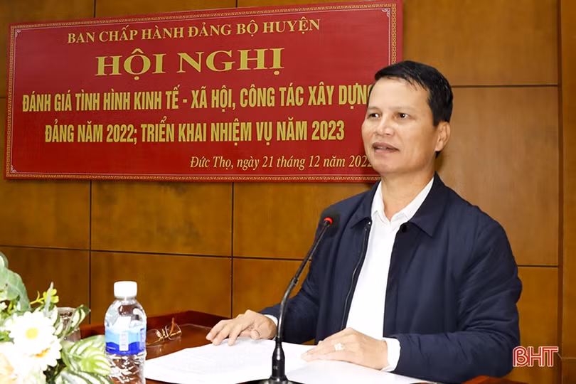 Bám sát nhiệm vụ trọng tâm, chương trình trọng điểm, các mũi đột phá trong thực hiện nhiệm vụ ở Đức Thọ