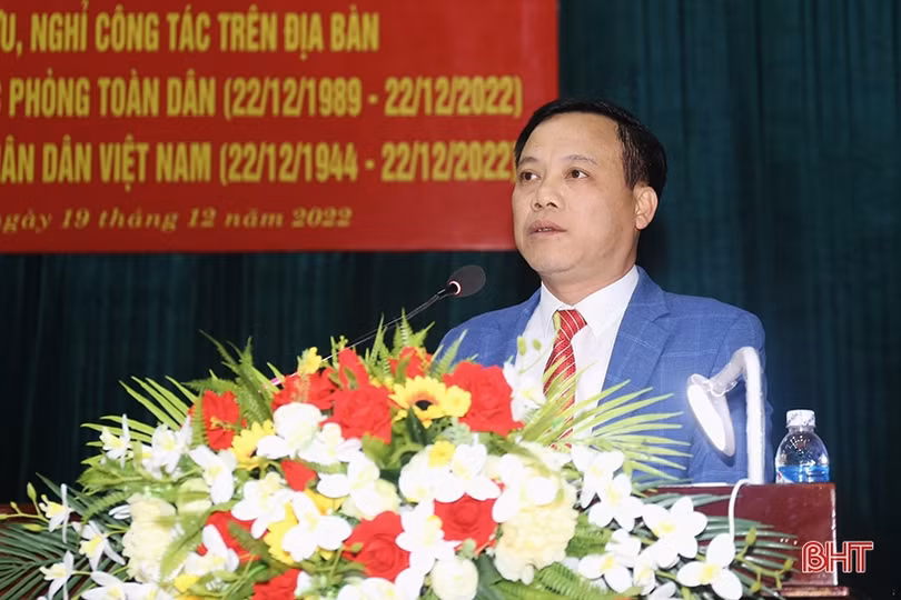 Thạch Hà gặp mặt hơn 200 cán bộ quân đội nghỉ hưu, nghỉ công tác trên địa bàn