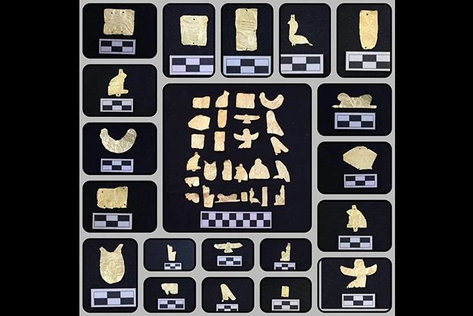 Phát hiện 20 ngôi mộ cổ chứa nhiều lá vàng