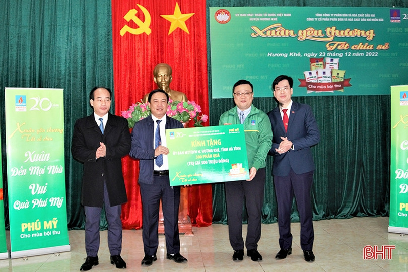 600 phần quà “Xuân yêu thương - Tết chia sẻ” đến với người nghèo Hà Tĩnh