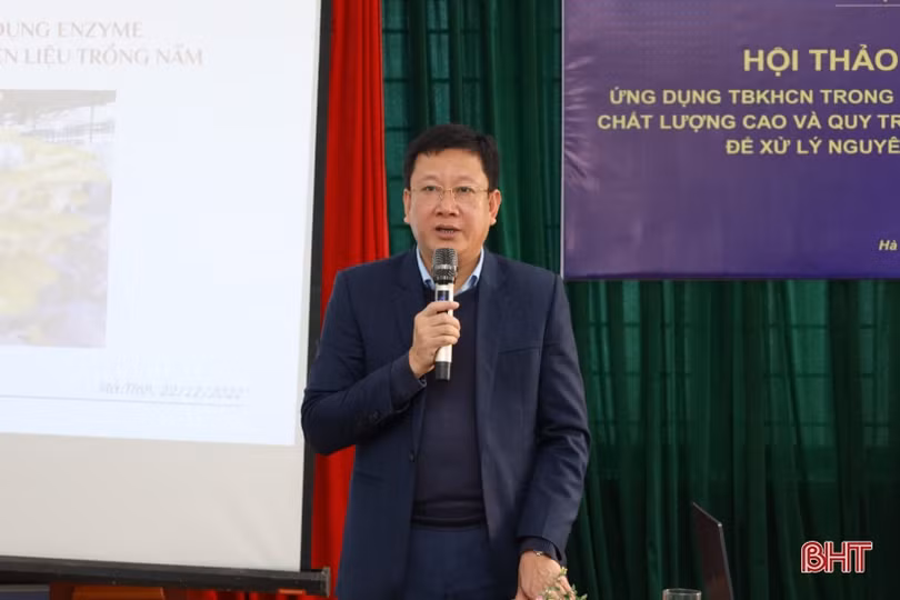 Đẩy mạnh ứng dụng enzym trong xử lý nguyên liệu trồng nấm