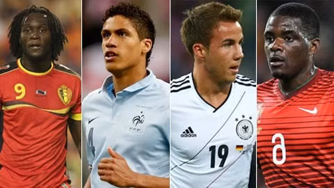 Lukaku - Varane - Goetze - Carvalho