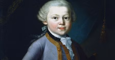 Chân dung Mozart thuở nhỏ được vẽ bởi một họa sĩ vô danh vào năm 1763.