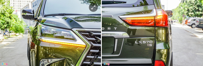 Cận cảnh Lexus LX 570 với màu sơn đặc biệt tại Việt Nam