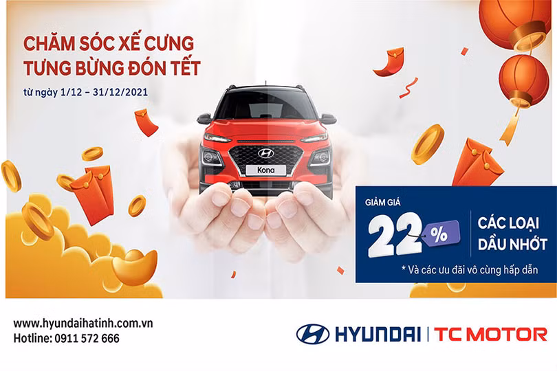 Hyundai Hà Tĩnh: Khuyến mại đầy tay, sắm ngay xe mới