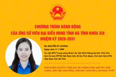Chương trình hành động của ứng cử viên đại biểu HĐND tỉnh khóa XIX Nguyễn Ny Hương
