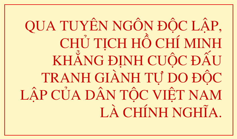 Giá trị dân tộc và thời đại trong bản Tuyên ngôn Độc lập ngày 2/9/1945