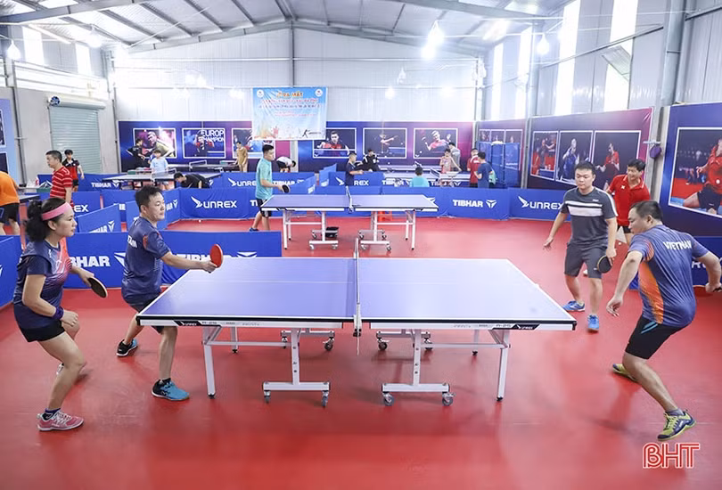 Vận động viên háo hức chờ ngày tranh tài Giải Bóng bàn các CLB mở rộng Báo Hà Tĩnh