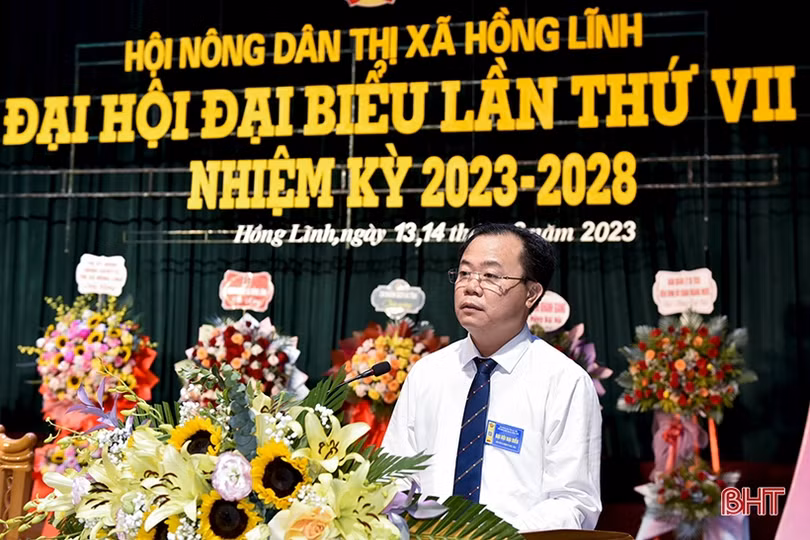 Bà Lê Thị Thu Hiền tái cử Chủ tịch Hội Nông dân TX Hồng Lĩnh