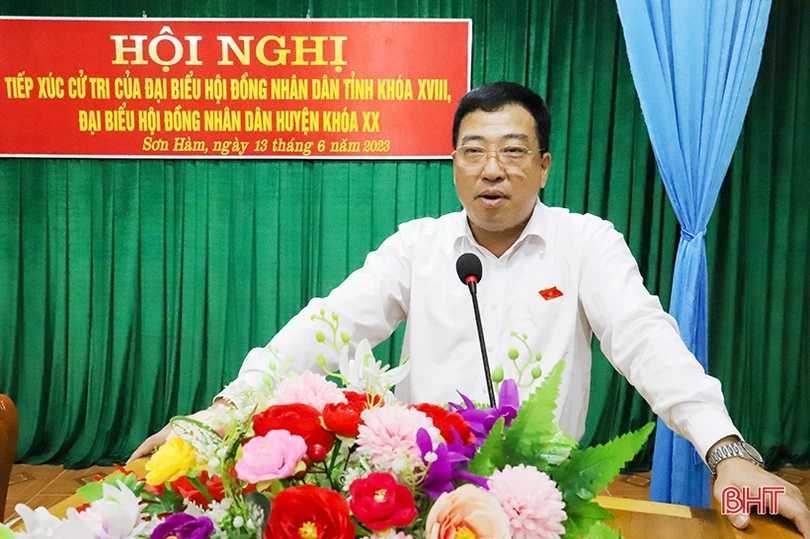 Cử tri Hương Sơn, TX Kỳ Anh kiến nghị giải quyết các vấn đề tồn đọng tại địa phương