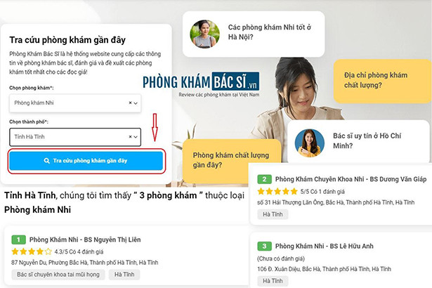 Tra cứu phòng khám bác sĩ uy tín tốt nhất tại Hà Tĩnh với phongkhambacsi.vn ảnh 3 Tra cứu phòng khám bác sĩ uy tín tốt nhất tại Hà Tĩnh với phongkhambacsi.vn