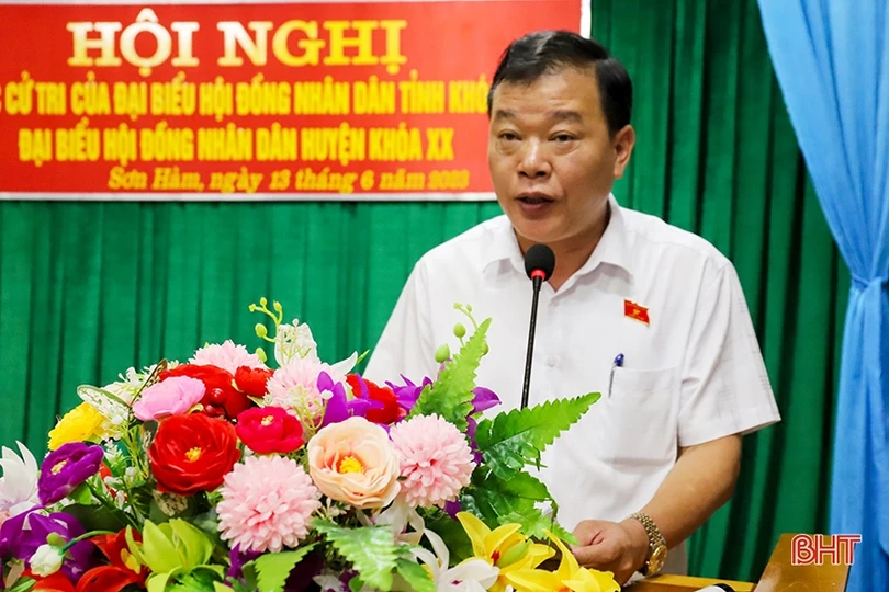 Cử tri Hương Sơn, TX Kỳ Anh kiến nghị giải quyết các vấn đề tồn đọng tại địa phương