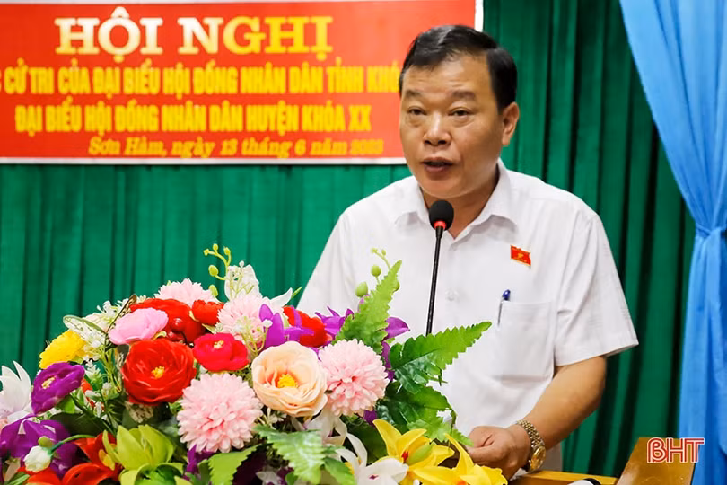 Cử tri Hương Sơn, TX Kỳ Anh kiến nghị giải quyết các vấn đề tồn đọng tại địa phương