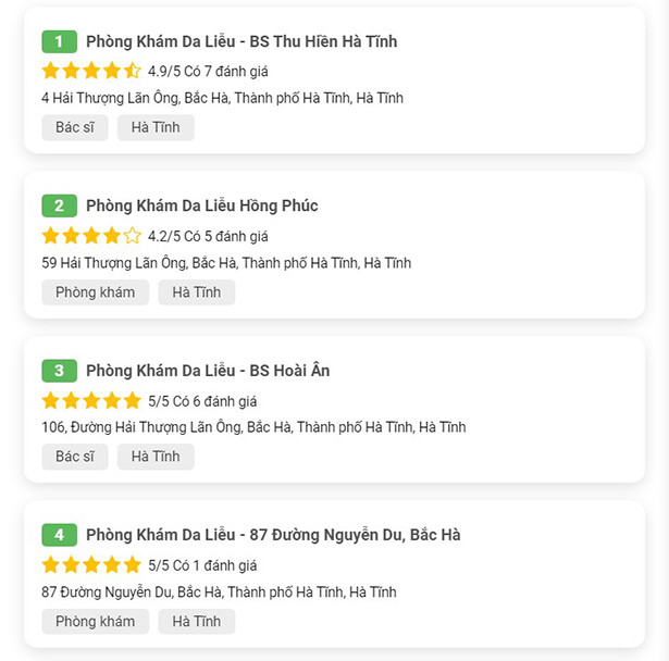Tra cứu phòng khám bác sĩ uy tín tốt nhất tại Hà Tĩnh với phongkhambacsi.vn ảnh 4 Tra cứu phòng khám bác sĩ uy tín tốt nhất tại Hà Tĩnh với phongkhambacsi.vn