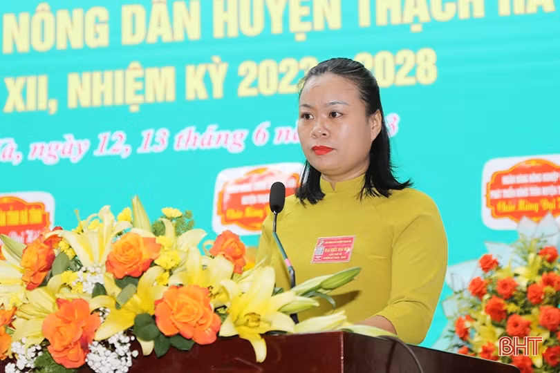 Ông Trần Xuân Hòa tái cử Chủ tịch Hội Nông dân huyện Thạch Hà nhiệm kỳ 2023 - 2028