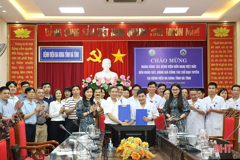 BV Hữu nghị Việt Đức sẽ hỗ trợ nhiều gói kỹ thuật cho BVĐK tỉnh Hà Tĩnh