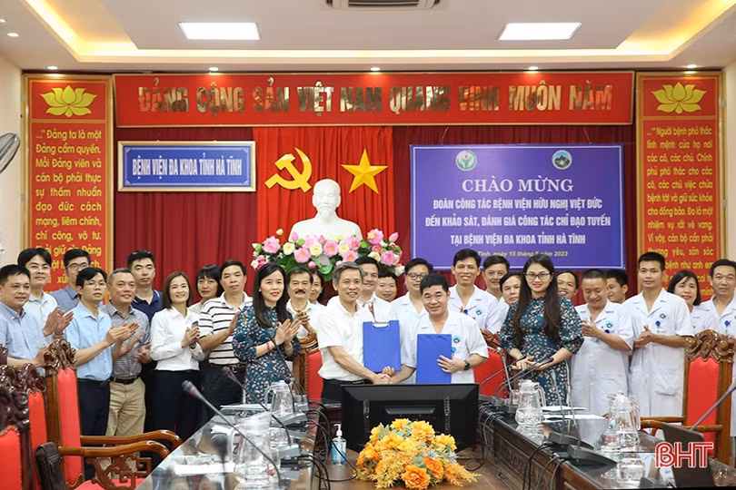 BV Hữu nghị Việt Đức sẽ hỗ trợ nhiều gói kỹ thuật cho BVĐK tỉnh Hà Tĩnh