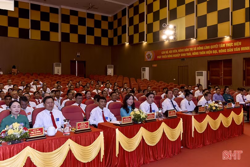 Bà Lê Thị Thu Hiền tái cử Chủ tịch Hội Nông dân TX Hồng Lĩnh