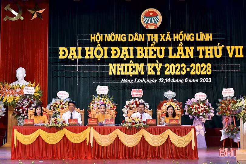 Bà Lê Thị Thu Hiền tái cử Chủ tịch Hội Nông dân TX Hồng Lĩnh