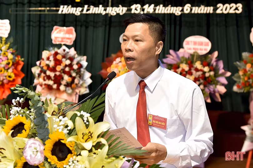 Bà Lê Thị Thu Hiền tái cử Chủ tịch Hội Nông dân TX Hồng Lĩnh