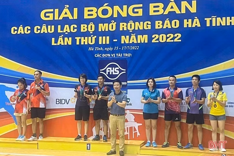 Tay vợt vàng qua 3 mùa giải bóng bàn Báo Hà Tĩnh