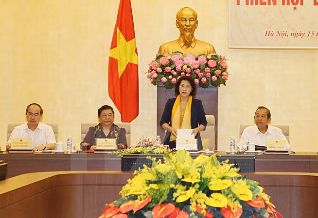 hoi dong bau cu quoc gia hop phien hop thu bay