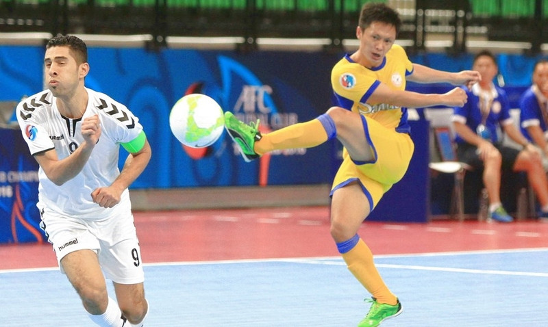 Sanna Khánh Hòa vào tứ kết giải futsal các CLB châu Á ngay lần đầu tham dự. sanna khanh hoa danh bai doi vo dich futsal qatar