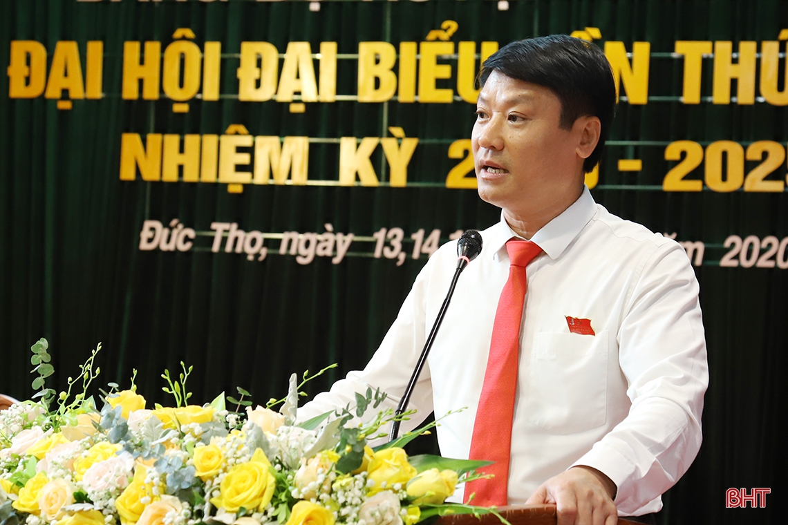 Đồng chí Trần Quang Tuấn được bầu giữ chức Bí thư Huyện ủy Đức Thọ