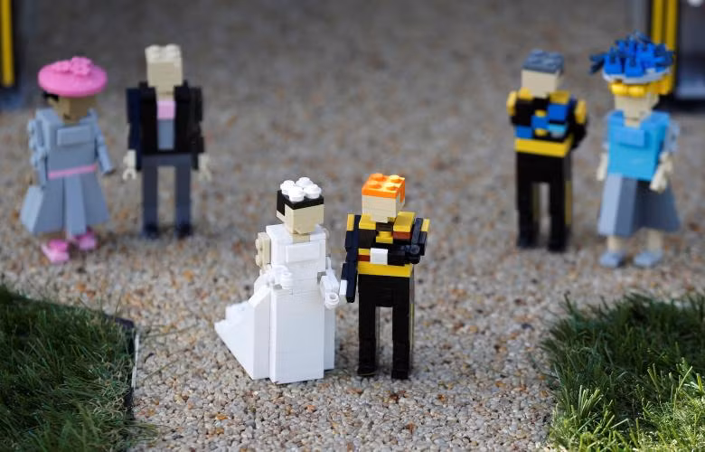 dam cuoi hoang gia anh qua mo hinh lego
